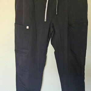 Fabletics On Call Jogger Scrub Pants- Black- NEW